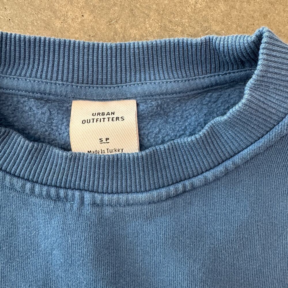 Vintage Y2K Urban Outfitters Cozy Blue 3 Longsleeve Crewneck Sweatshirt S - Picture 3 of 6